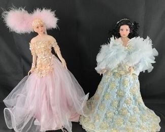 Lot of 2 Rustie 20 Limited Edition Ornate Porcelain Dolls