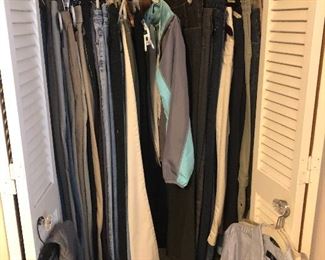 Clothes, lots and lots of jeans mostly size 12’s