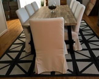 IKEA plank dining table