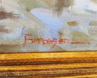 $400
SIGNED FURTESER OIL ON CANVAS PAINTING
56.5”L x 45”H x 3.25”D