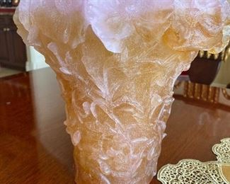 $450 DAUM VASE-CHIPPED ON SIDE