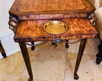 $150
SMALL SQUARE CIGAR TABLE WITH LIONS
14”L x 14”W x 20”H