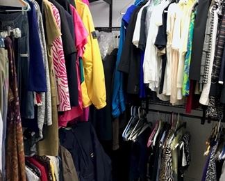 Closet full of nice clothes