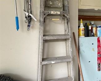 . . . an aluminum step ladder