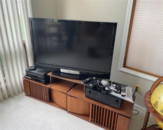 . . . a nice big flat-screen TV -- cabinet speakers not for sale!