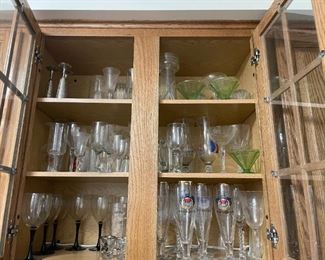 . . . more glassware, including depression glass