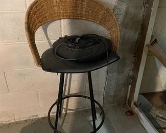 . . . one of a pair of retro bar stools