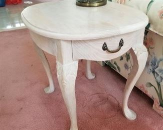 White maple end table