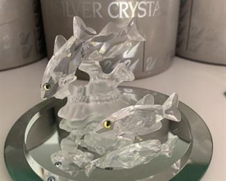 #109	swarovski 7644 fishes (as is need repair)	 $20.00 
