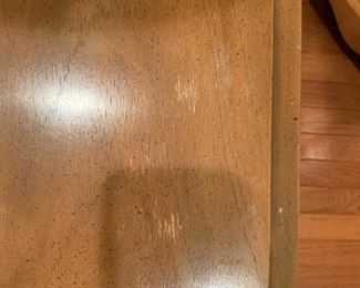 #22	(2) 1 drawer as is top end tables 22x27x21.5 2@ 65	 $130.00 
