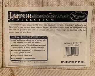 #26	jaipur collection 83x11.6 hand made in India Rug  2@ 175 ea.	 $350.00 
