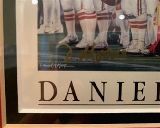 #34	Daniel moore the coach and 315 print with coin 15x15 signed	 $75.00 
