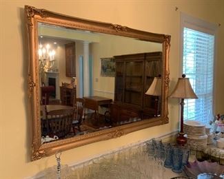 #49	gold frame bevel mirror 54x35	 $75.00 
