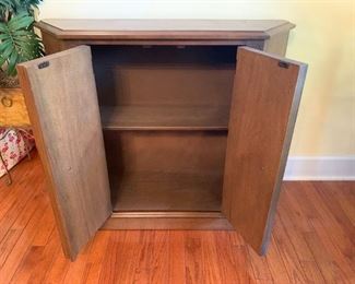 #48	entry cabinet with 2 doors and 1 shelf 36x12x30	 $65.00 
