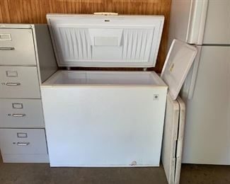 #55	GE freezer chest  model fcm9dab  41x21x34	 $175.00 
