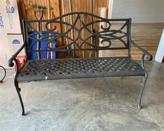 #62	metal bench 50.5 long 	 $60.00 

