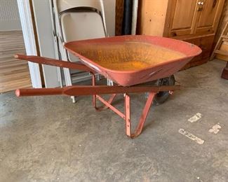 #63	tru temp 4 cu metal wheel barrow 	 $30.00 
