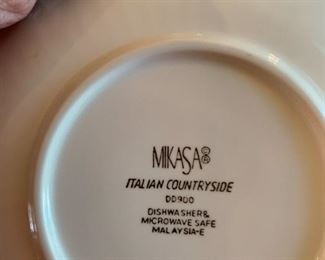 #80	Mikasa  white china13 plates 12 bowls, 9 saucer, 5 cups 12 salad	 $40.00 
