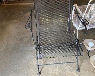 #43	springy chairs black iron  $65 ea
