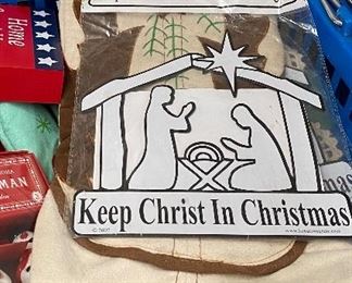 Keep Christ in Christmas Car Magnet, Cowboy Boot Christmas Stocking