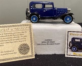 National Motor Museum Mint Authentic Collectible 1932 Chevy Standard Coach