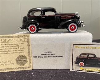 National Motor Museum Mint Authentic Collectible 1936 Chevy Standard Town Sedan