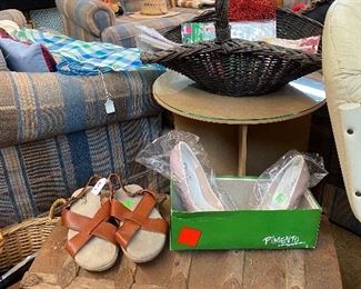 Assorted Serving Dishes and Household Decor, Steamer Trunk