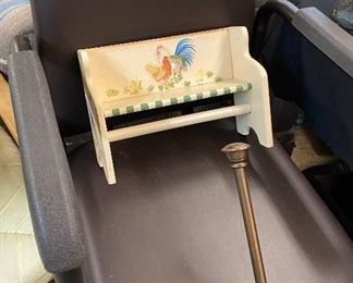 Medical Chair, Hand Painted & Crafted Towel Bar