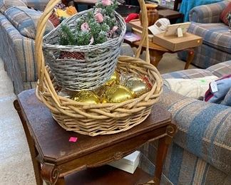 Sofa, Love Seat, Oversized Armchair, Assorted Household Items