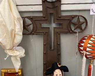 Cast Iron Cross with Texas Stars, Madame Alexander Dolls