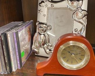 CD's, Baby Album Book, Mantel Quartz Clock