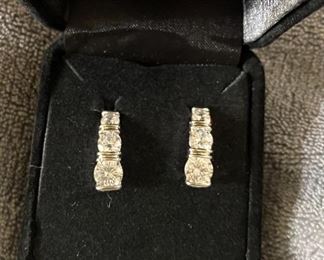 Fashion Jewelry 925 Sterling Silver CZ Earrings