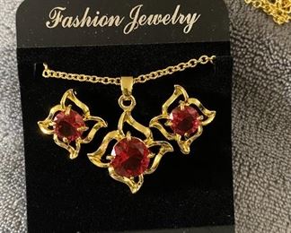 Fashion Jewelry 14K Gold Filled Ruby Red