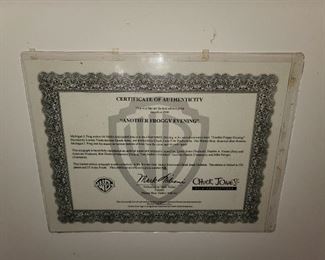 Warner Bros. "Another Froggy Evening" Autographed Poster W/ COA