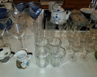 Kitchen Contents (Assorted Glassware, Dishware, China,. Etc.)