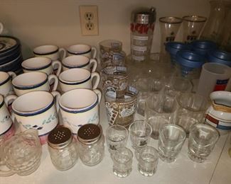 Kitchen Contents (Assorted Glassware, Dishware, China,. Etc.)