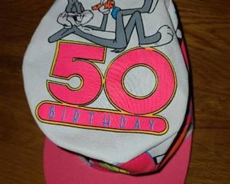 Vintage Bugs Bunny 50th Birthday Hat