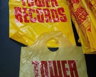 Vintage Tower Records Shopping Bags