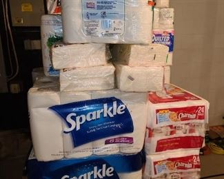 BRAND NEW PAPER SUPPLIES (TOILET PAPER, NAPKINS, & PAPER TOWELS)