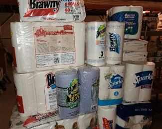 BRAND NEW PAPER SUPPLIES (TOILET PAPER, NAPKINS, & PAPER TOWELS)