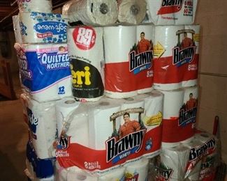 BRAND NEW PAPER SUPPLIES (TOILET PAPER, NAPKINS, & PAPER TOWELS)