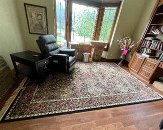 Oriental Rug - Burgundy, Black, and Cream Tones