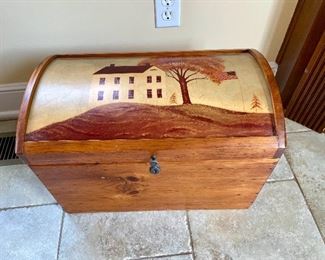 Pine Hand-Painted Chest