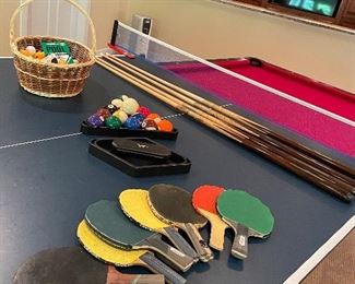 “Brunswick” Pool Table, convertible Ping-Pong Top and all Accessories  