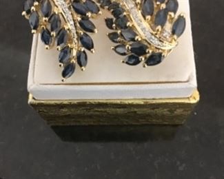 14k gold earrings with omega clips