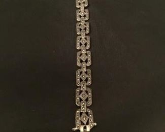 Sterling and Marcasite Bracelet