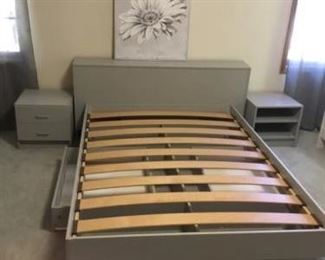 Bed, Side Units, Headboard