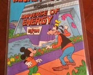 1985 Epcot Center Mickey an Goofy Comic, Presented by EXXON