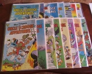 1988 to 1990 #4 thru #19 Walt Disney's Uncle Scrooge Adventures Comics, Gladstone