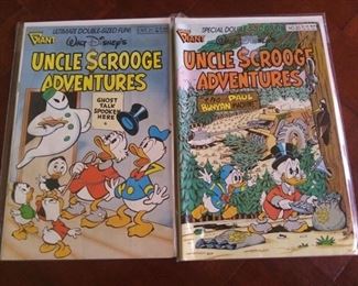 1990 #20 and #21 Walt Disney's Uncle Scrooge Adventures Double Sized Comics